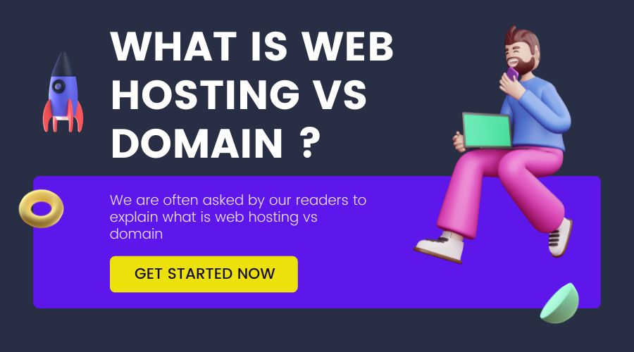 what is web hosting vs domain